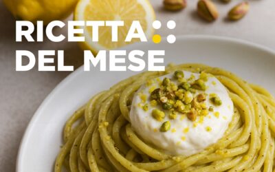 RICETTA DEL MESE: SPAGHETTI CON PESTO DI LIMONI, PISTACCHI E BURRATA